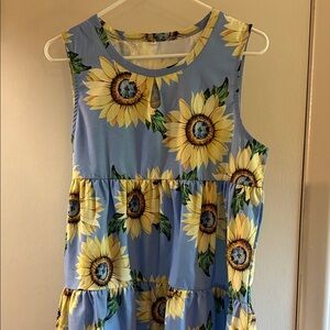 Sunflower Print Dress